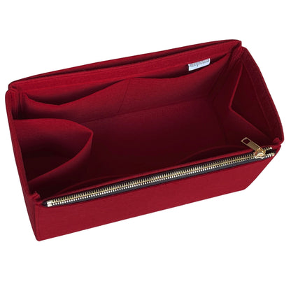 Organizer for [Sunshine Small, Fendi] Bag Insert (Felt, Full-width Zip and Open Pocket)