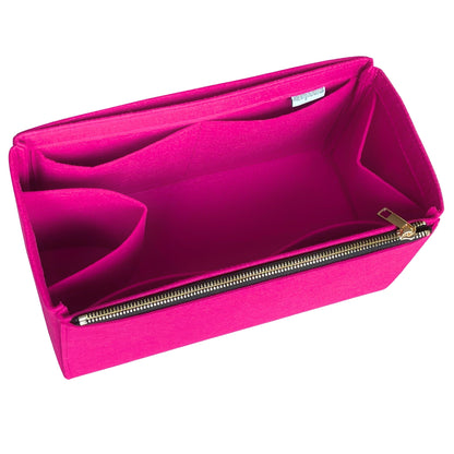 Organizer for [By The Way Selleria Large, Fendi] Bag Insert (Felt, Long Zip and Open Compartment)
