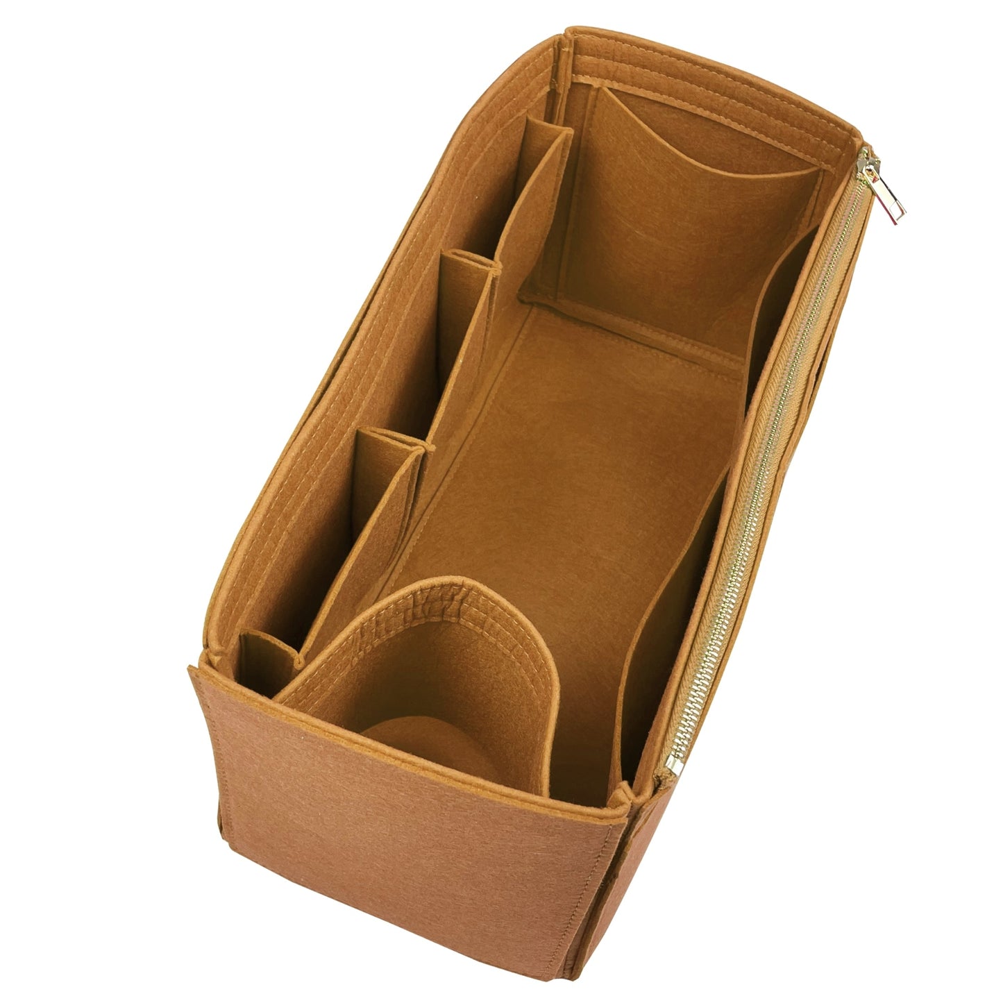 Organizer for [Peekaboo X-Lite Large, Fendi] Bag Insert (Felt, Wide Open Pockets)