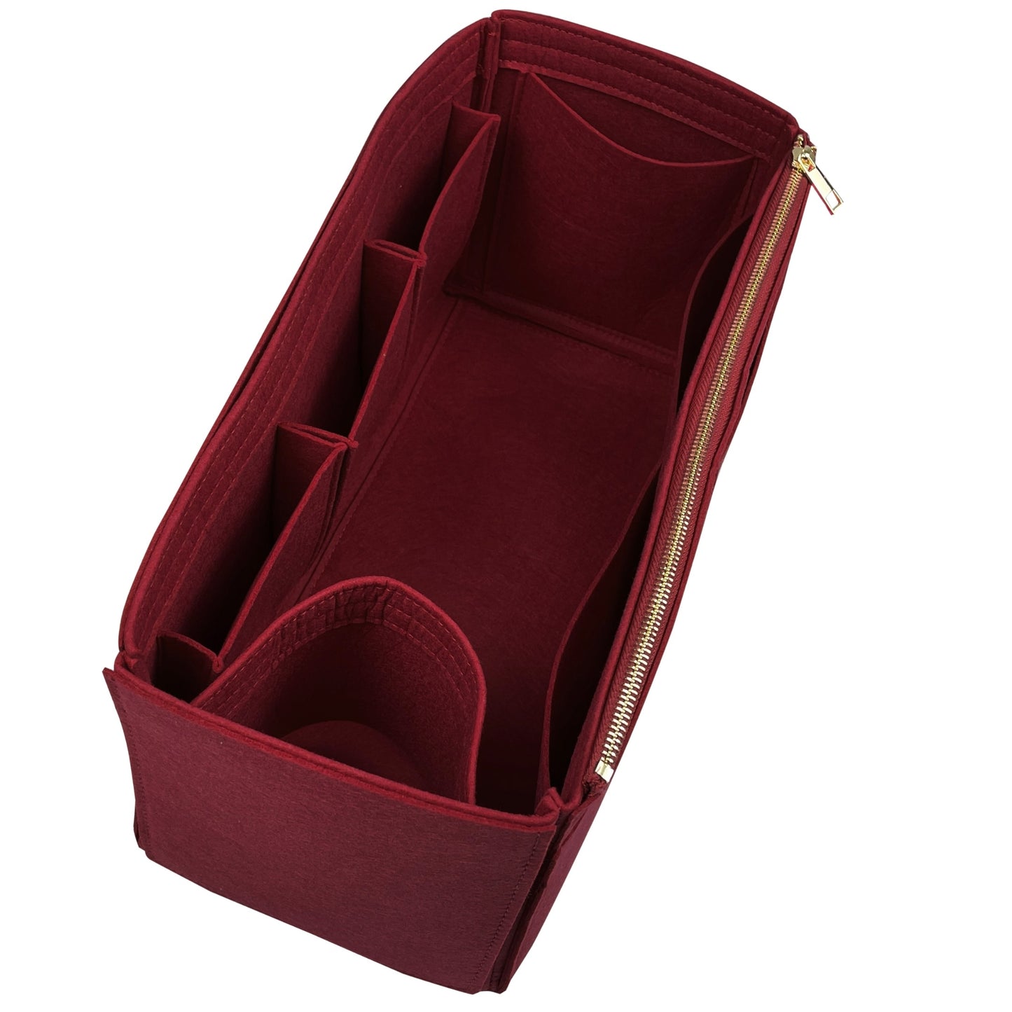 Organizer for [Sunshine Mini, Fendi] Bag Insert (Felt, Wide Open Pockets)