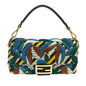 Fendi Beaded Vitello Dolce Leaf Embroidered Baguette (SHG-ZuB1eb)