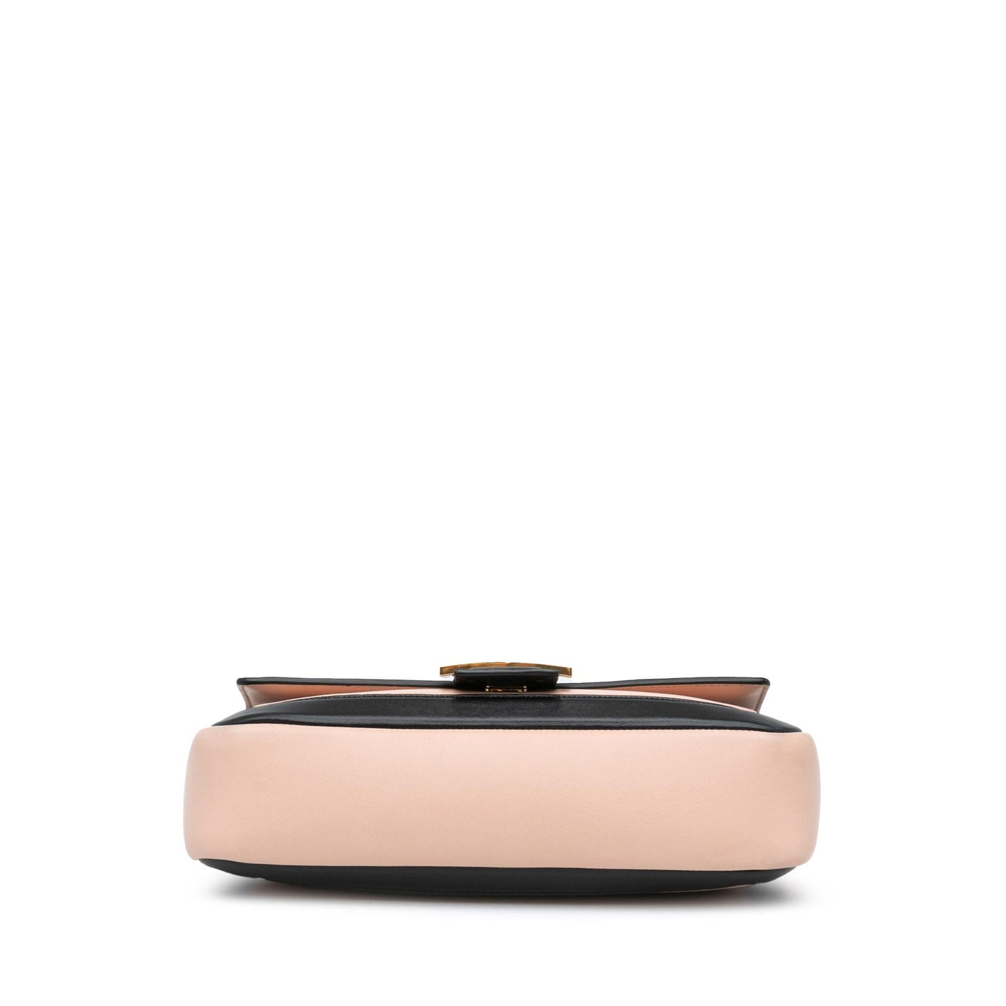 Fendi Bicolor Leather Chain Midi Baguette