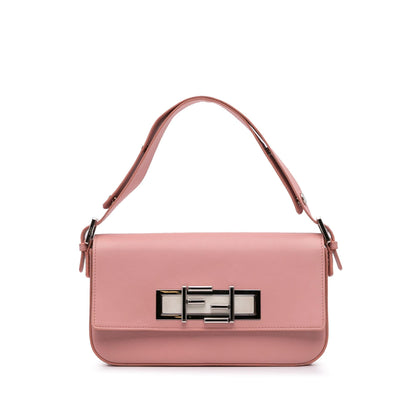 Fendi Baguette Calfskin Red Shoulder Bag Calfskin