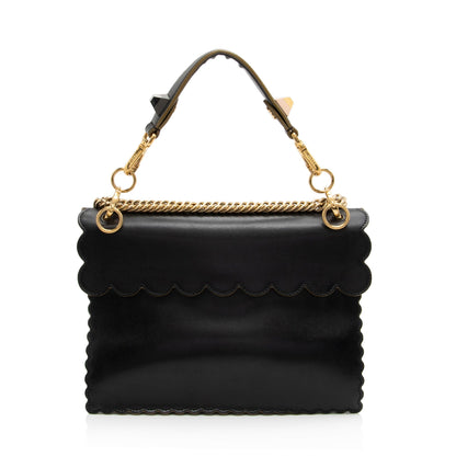 Fendi Calfskin Studded Kan I Medium Shoulder Bag (SHF-boJIBf)