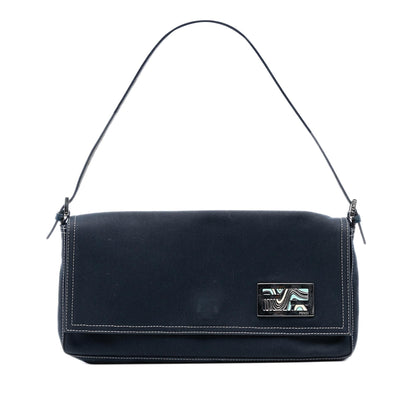 Fendi Baguette Canvas Red Shoulder Bag Style 47