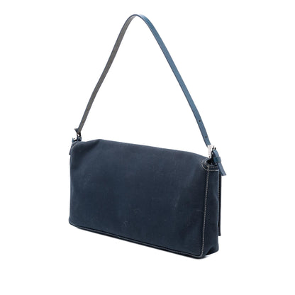 Fendi Baguette Canvas Red Shoulder Bag Style 47