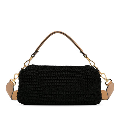 Fendi Crochet Raffia Baguette Satchel (SHG-depVYd)