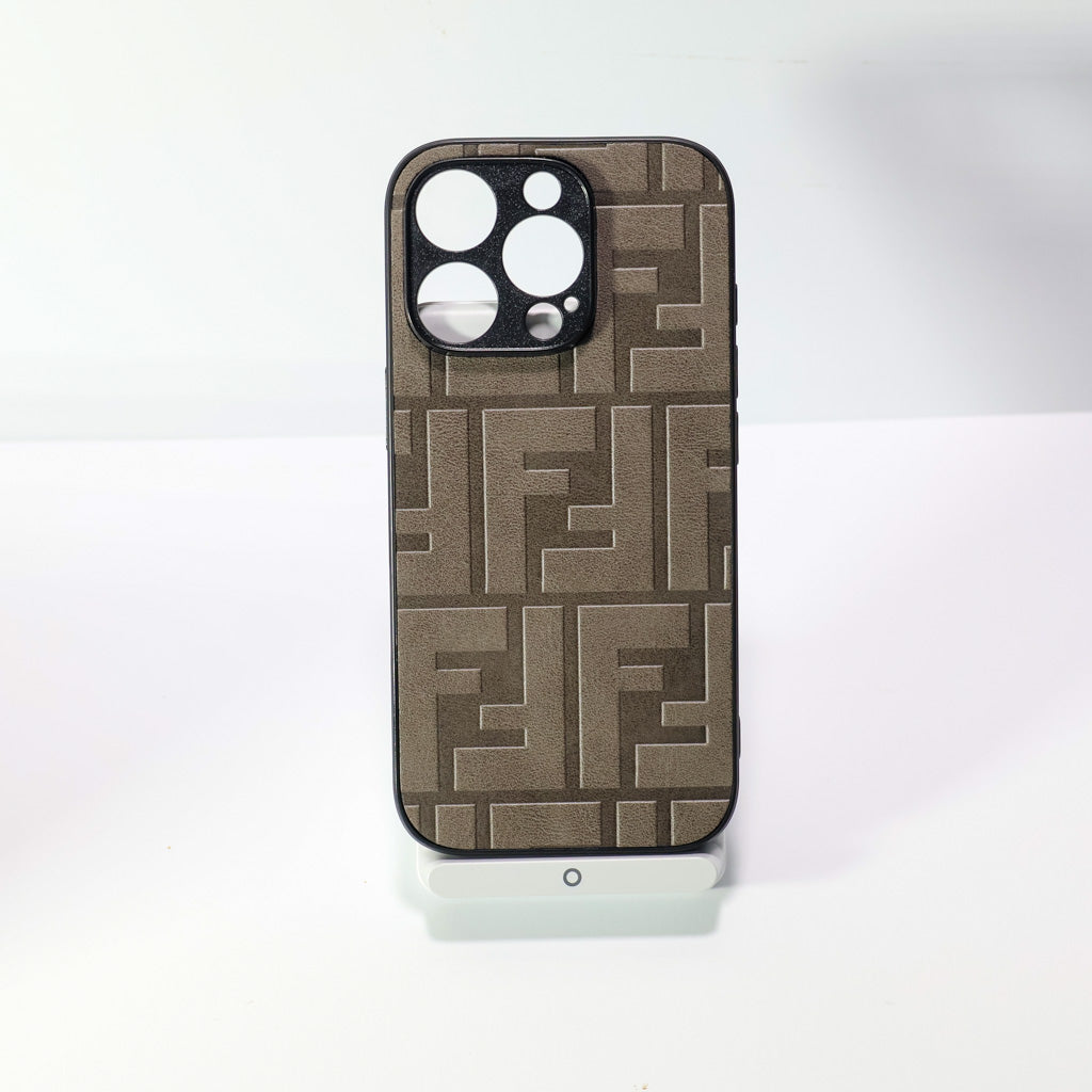 Fendi Leather iPhone Case for 1217 Pro Max Plus