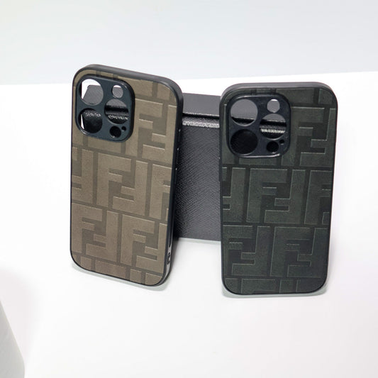Fendi Leather iPhone Case for 1217 Pro Max Plus