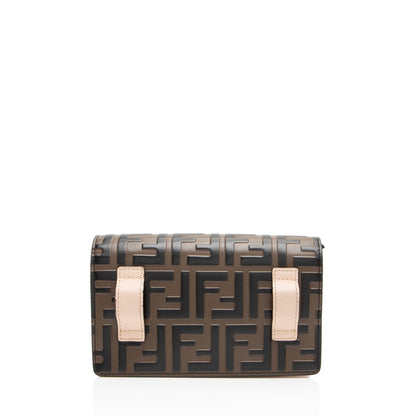 Fendi FF Embossed Calfskin Mini Camera Bag