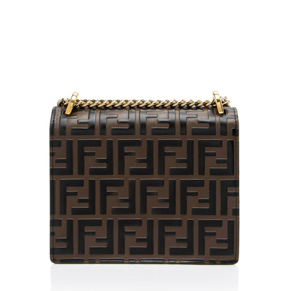 Fendi FF Embossed Kan U Small Shoulder Bag (SHF-ZyKjEu)