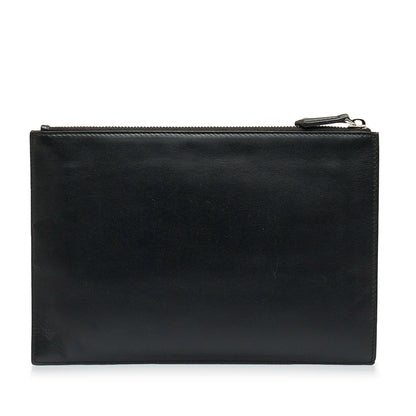 Fendi FF Leather Zip Clutch (SHG-Pnk2mm)