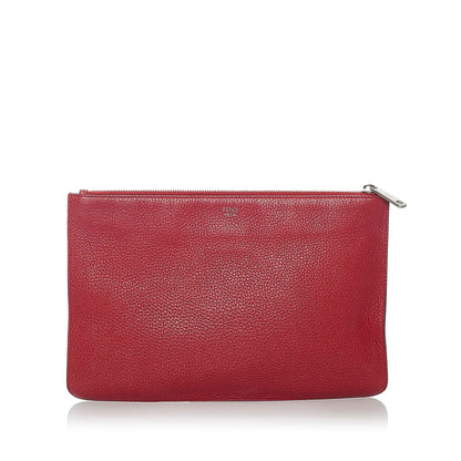 Fendi Face Leather Clutch Bag (SHG-31207)