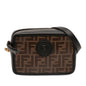 Fendi Glazed Fabric Vitello Century FF 1974 Camera Bag