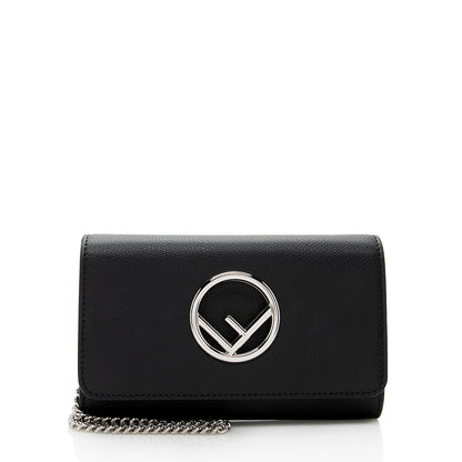 Fendi Grained Calfskin F is Fendi Crossbody Bag (SHF-18102)