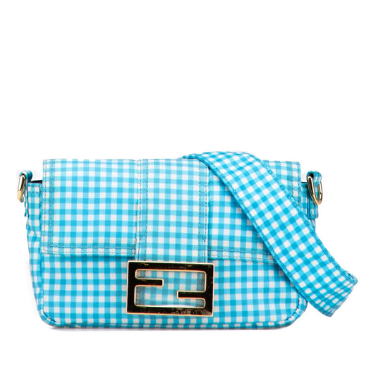 Fendi Joshua Vides Mini Nylon Convertible Baguette Satchel