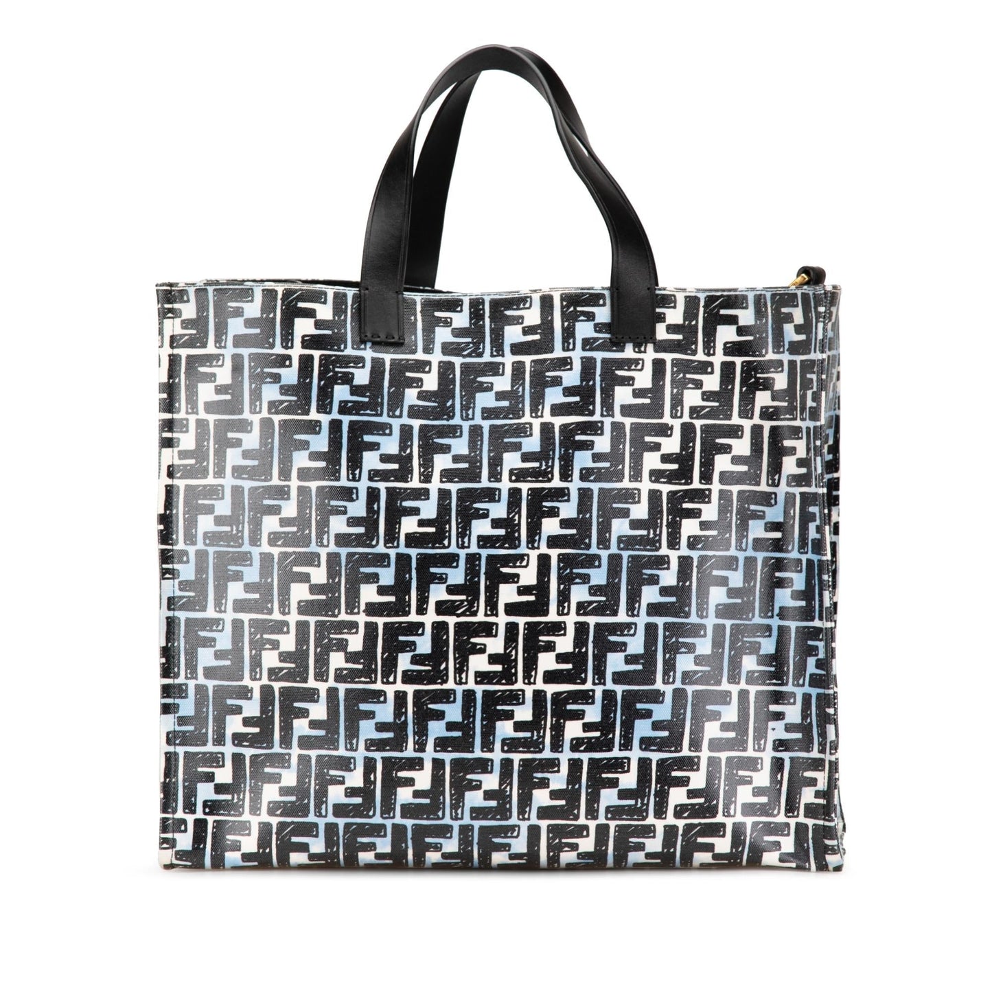 Fendi Joshua Vides Zucca Coated Canvas Cloudy Shopper Satchel