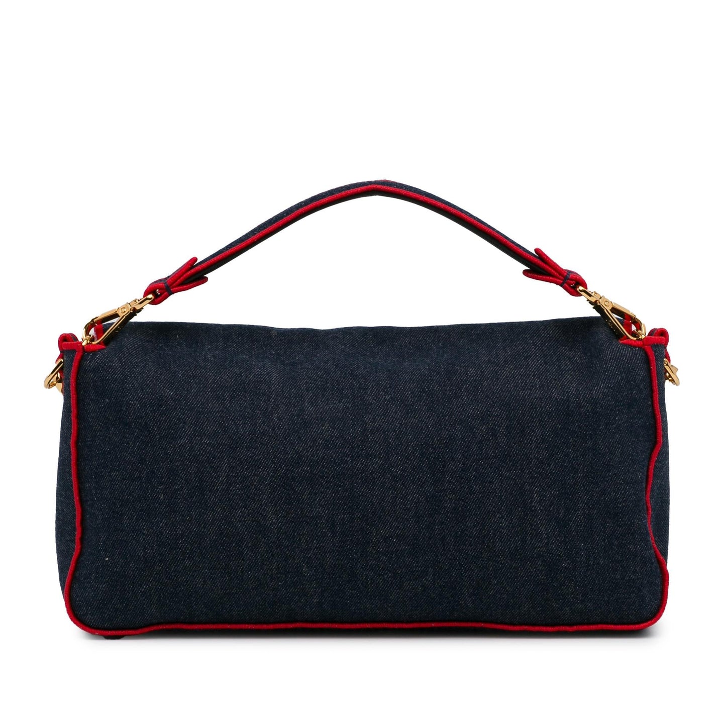Fendi Large Denim Baguette Satchel (SHG-oOuzqA)