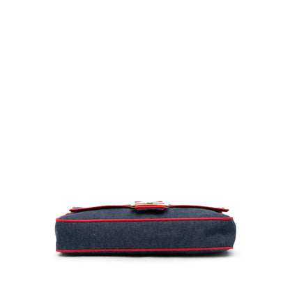 Fendi Baguette Leather Red Shoulder Bag Style 52