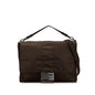 Fendi Large Econyl Nylon Baguette Satchel