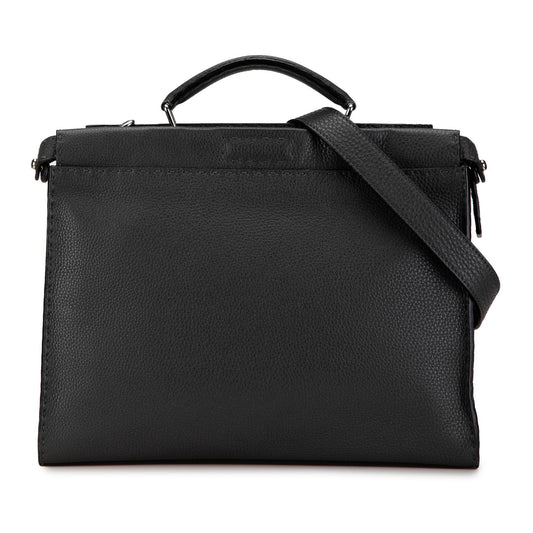 Fendi Large Leather Selleria Peekaboo Iconic Fit Bag