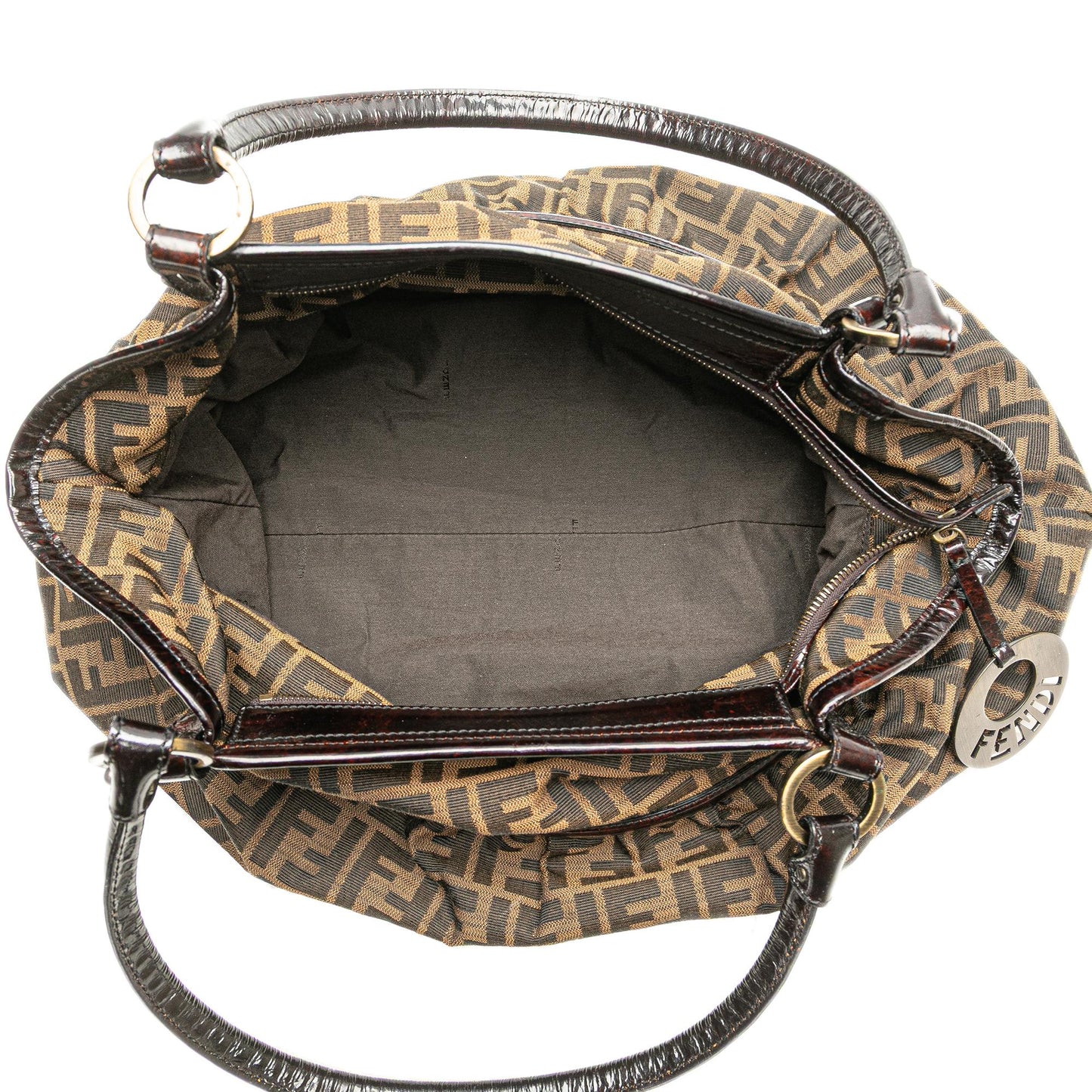 Fendi Luxury Canvas Red Shoulder Bag Style 35