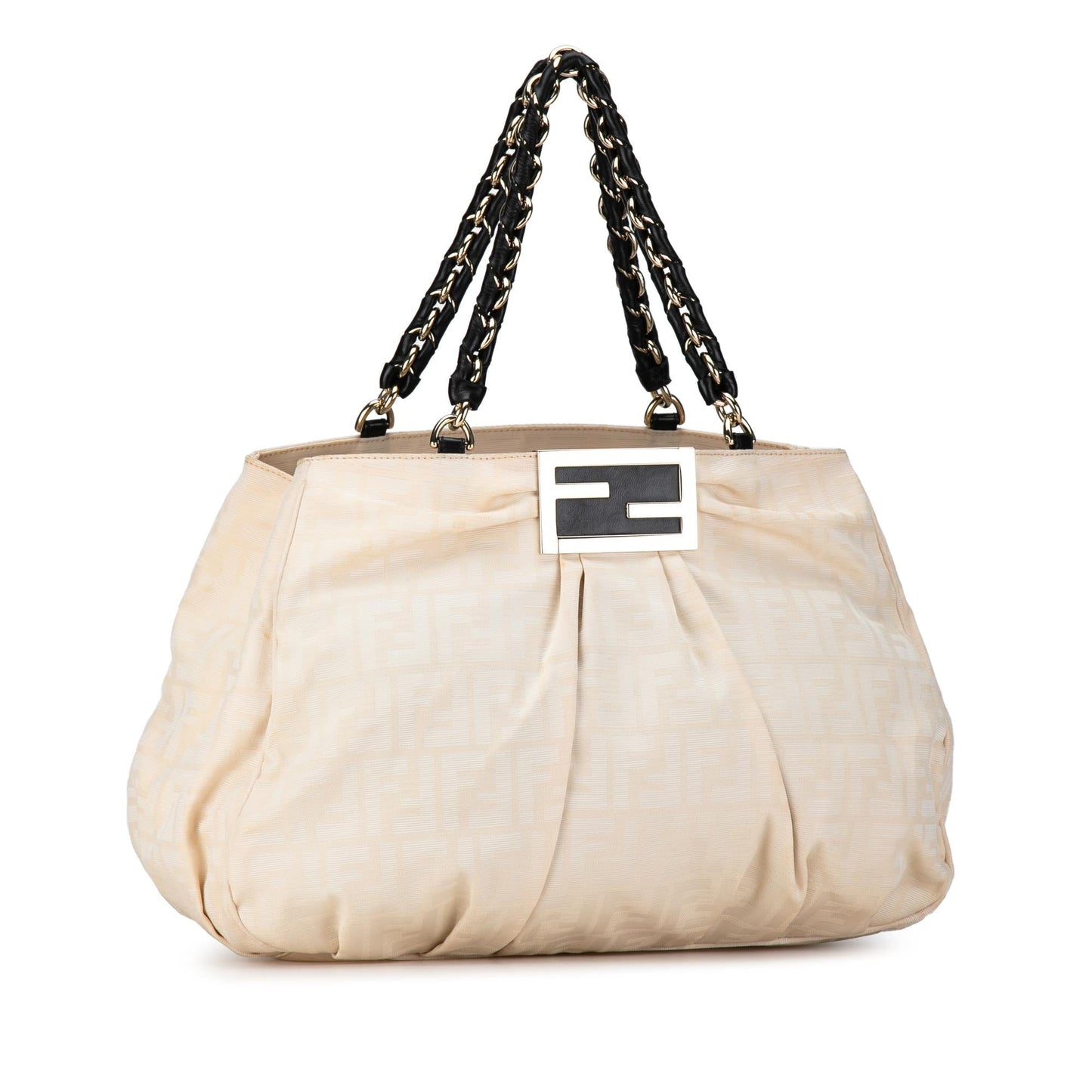 Fendi Large Zucca Canvas Mia Tote