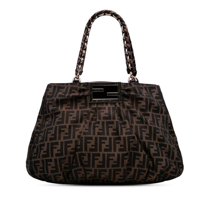 Fendi Baguette Canvas Red Tote Bag
