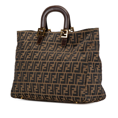 Fendi Zucchino Coated Canvas Superstar Tote