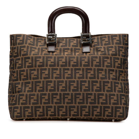 Fendi Tote Zucchino Red Tote Bag Style 19