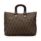 Fendi Tote Canvas Red Tote Bag Style 8