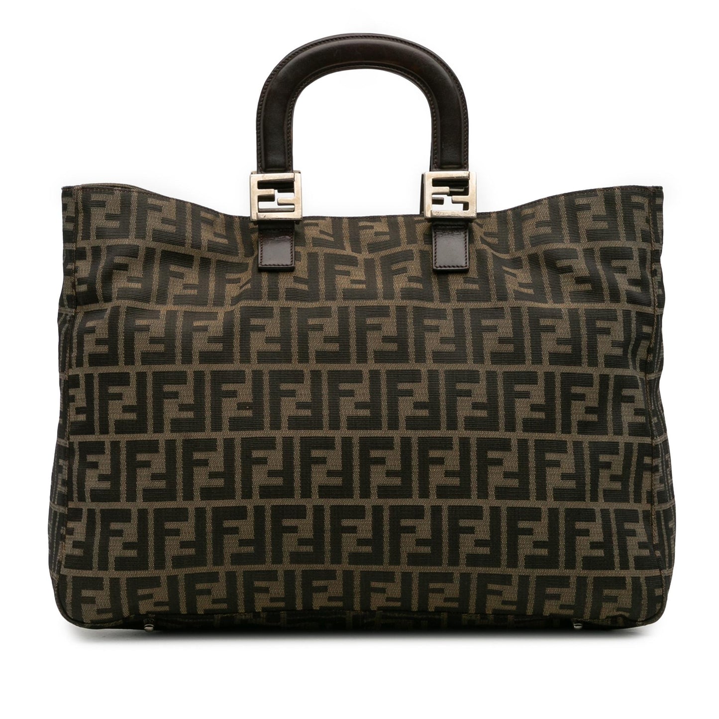 Fendi Baguette Canvas Red Tote Bag Canvas