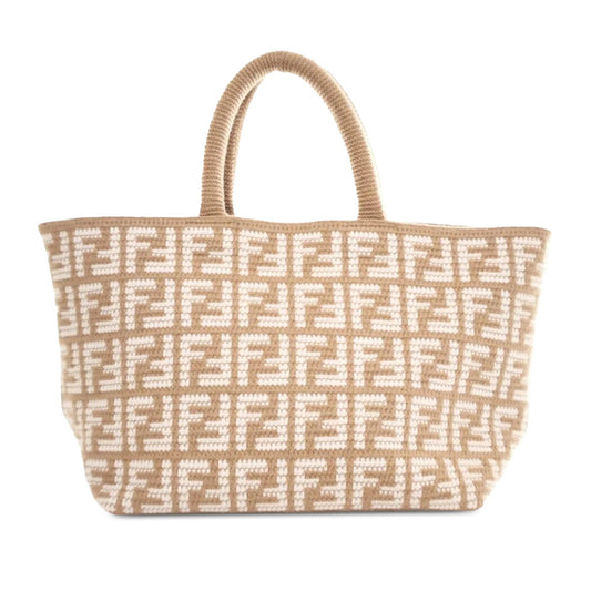 Fendi Large Zucca Cashmere Shopper Tote (SHG-BVm1Iv)
