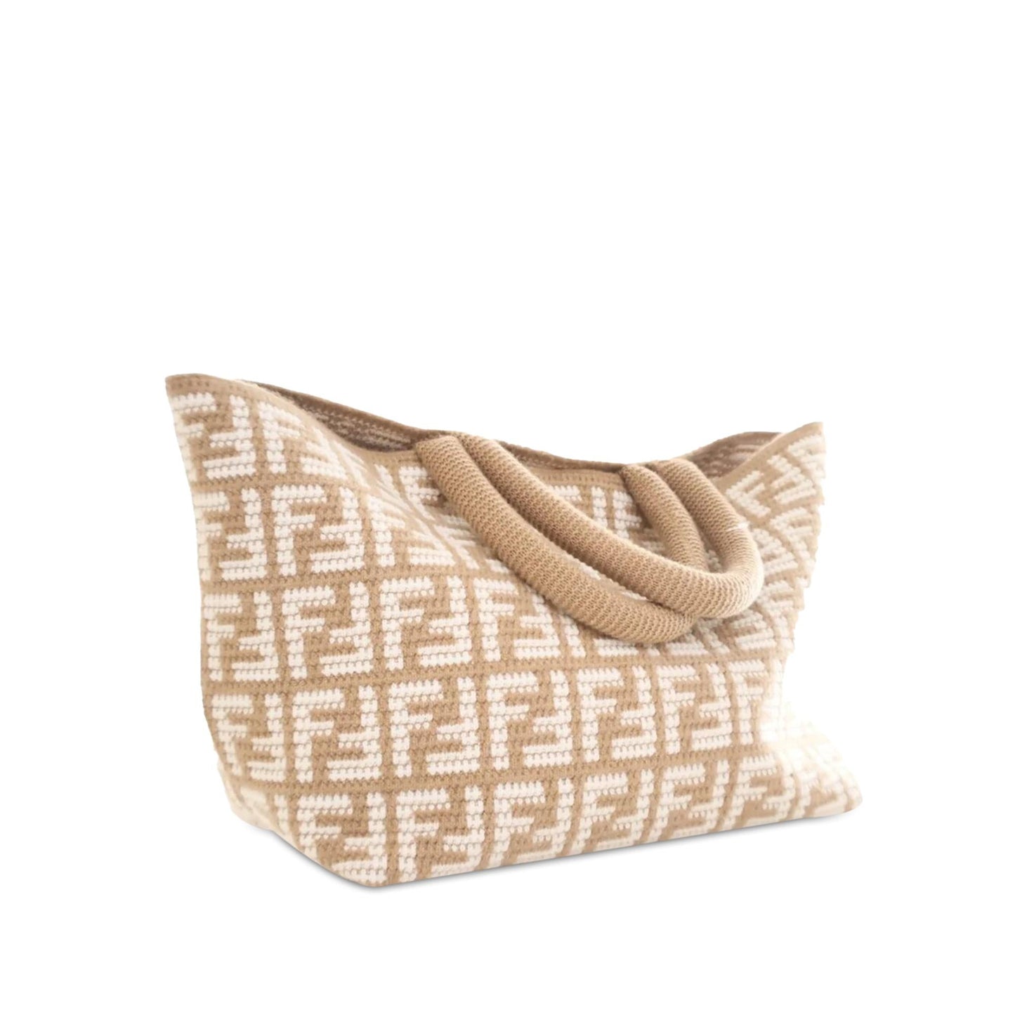 Fendi Large Zucca Cashmere Shopper Tote (SHG-BVm1Iv)