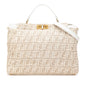 Fendi Peekaboo Zucca Red Handbag