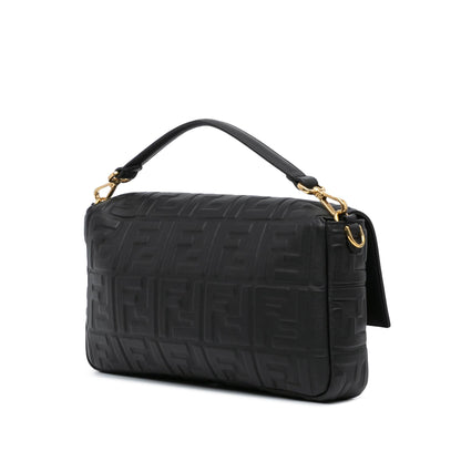 Fendi Zucca Embroidered Canvas Baguette Satchel Shg-Mie6Q3