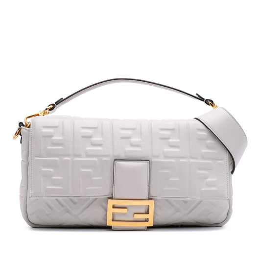 Fendi Baguette Leather Red Shoulder Bag Style 87