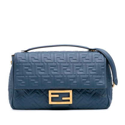 Fendi Baguette Leather Red Shoulder Bag Style 40
