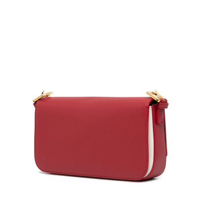 Fendi Baguette Leather Red Shoulder Bag Style 38