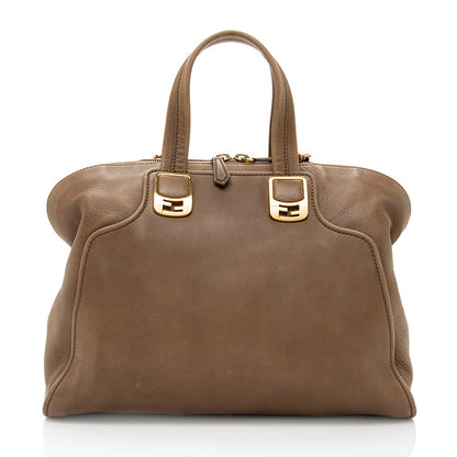 Fendi Leather Chameleon Large Satchel (SHF-18243)