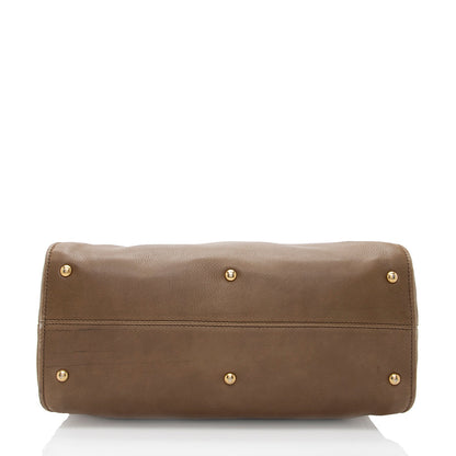 Fendi Leather Chameleon Large Satchel (SHF-18243)