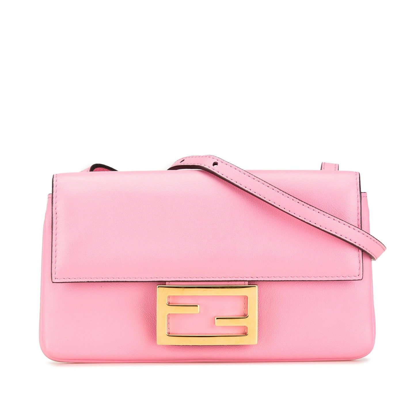 Fendi Baguette Leather Red Shoulder Bag Style 18