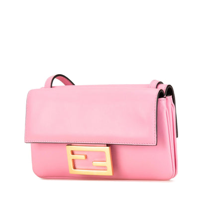 Fendi Baguette Leather Red Shoulder Bag Style 18