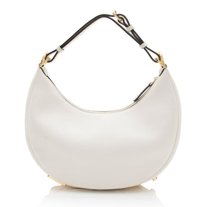 Fendi Leather Fendigraphy Small Hobo