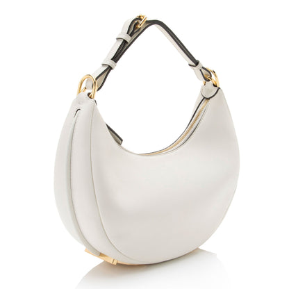 Fendi Leather Fendigraphy Small Hobo