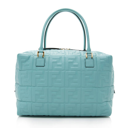 Fendi Leather Large Boston Satchel (SHF-17553)