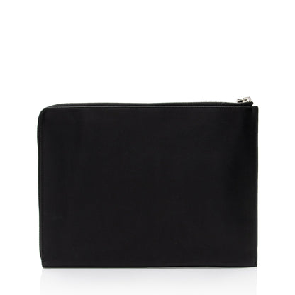 Fendi Leather Multicolor Studded Zip Pouch (SHF-p0OjB0)