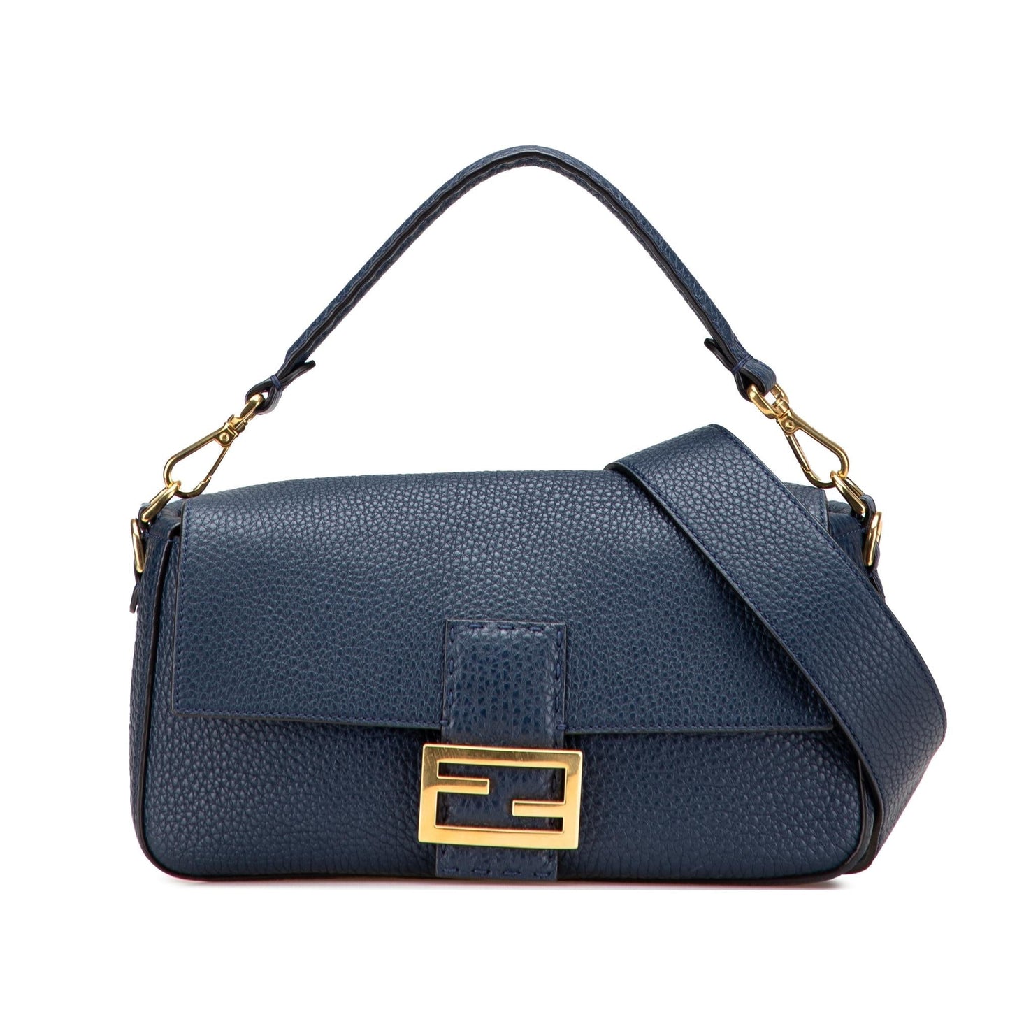 Fendi Baguette Leather Red Shoulder Bag Style 41