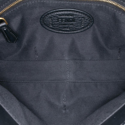 Fendi Leather Selleria Convertible Baguette Satchel