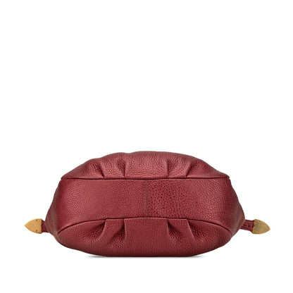 Fendi Baguette Leather Red Shoulder Bag Style 25